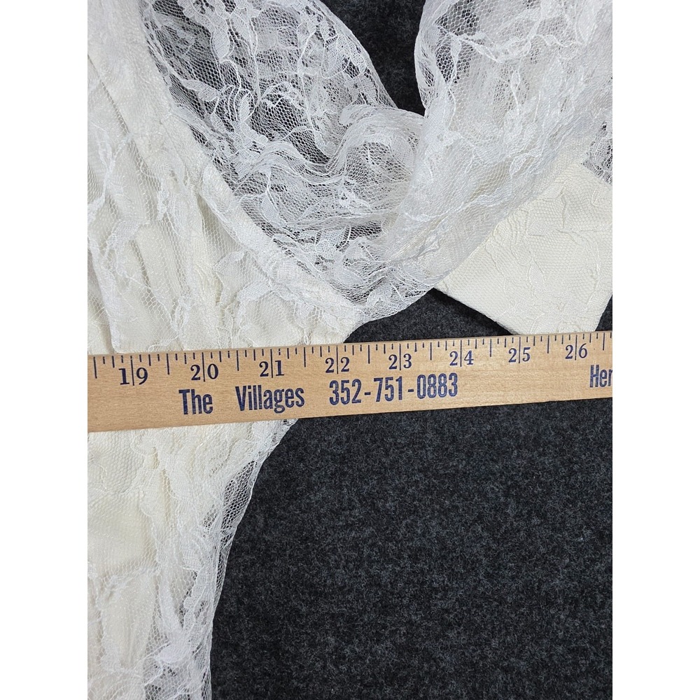 Haver & Blair London Cream Lace Blouse Women LG Pearl Button Delicate NEW! - Picture 8 of 9